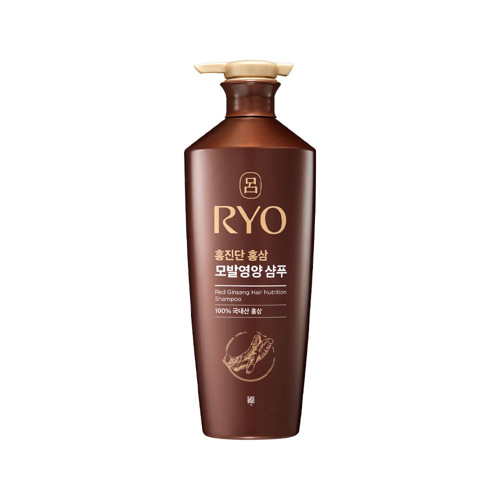 RYO Red Ginseng Hair Nutrition Shampoo 820ml – Korean Red Ginseng Shampoo for Weak Hair, Root Strengthening, Shine & Elasticity | Mild Acidic pH 4.5–5.5 _ Made in KOREA